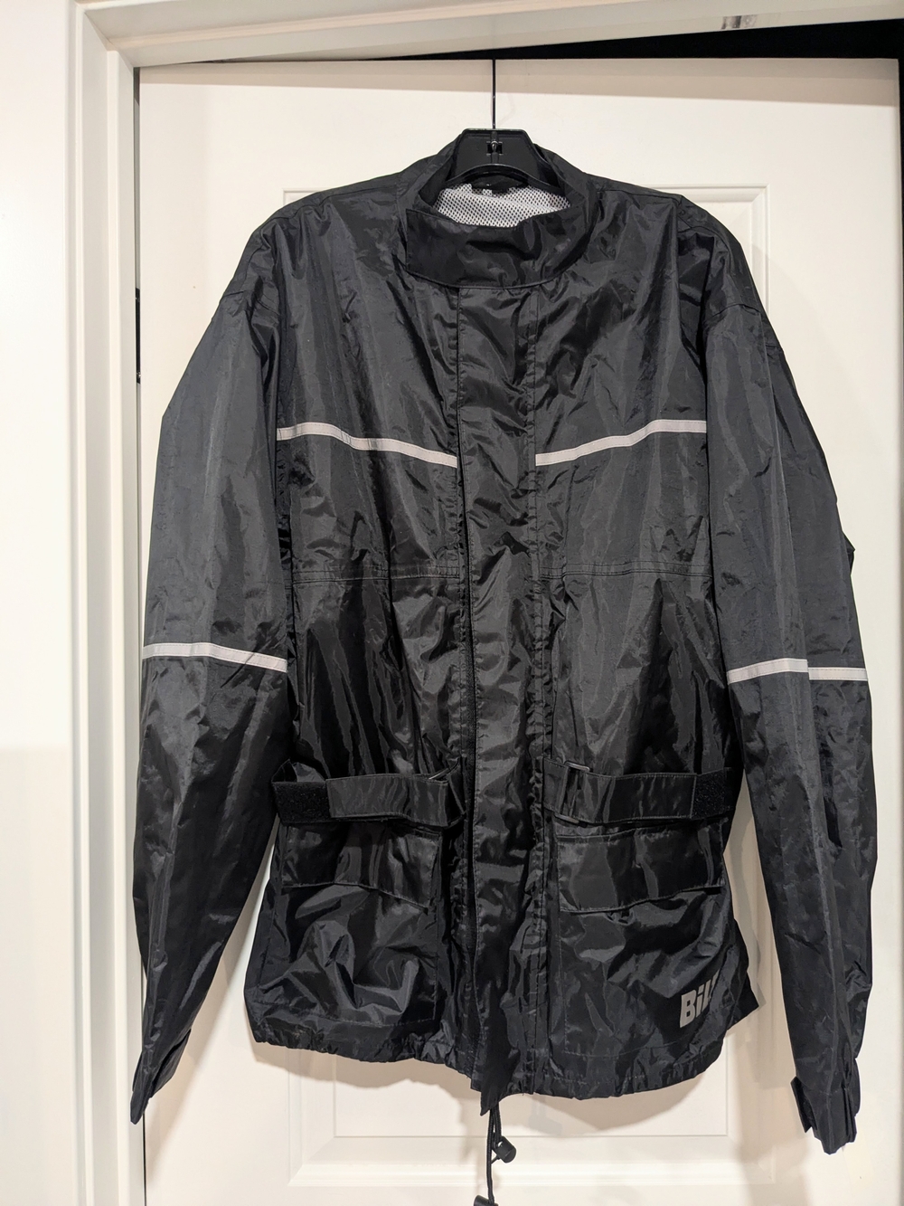Men's Black Reflective Windbreaker Jacket